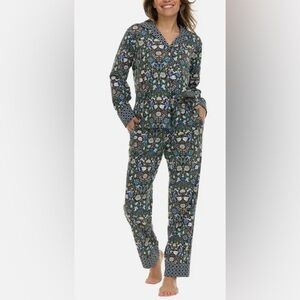 Vera Bradley Notch Collar Floral Pajama Set